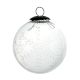 Clear Leaf Cut Round Christmas Hanging