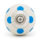 White Blue Polka Dots Ceramic Drawer Knob
