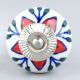 Red Flower Ceramic Dresser Knob Online