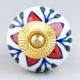 Red Flower Ceramic Dresser Knob Online