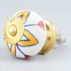 Amaryllis Mustard Flower Ceramic Cabinet Knob Online