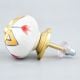 Amaryllis Mustard Flower Ceramic Cabinet Knob Online