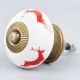Red Running  Rein Deer Pattern Ceramic Cabinet Knob Online