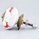 Red Running  Rein Deer Pattern Ceramic Cabinet Knob Online