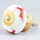 Red Running  Rein Deer Pattern Ceramic Cabinet Knob Online