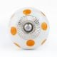 White Orange Polka Ceramic Wardrobe Knob