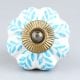 Turquoise Leaf Medium Knob