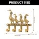 Brass Mother and Baby Geese Wall Hook Key Holder