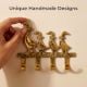 Brass Mother and Baby Geese Wall Hook Key Holder