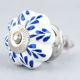 Blue Leaf Ceramic Melon Cabinet Knob Online
