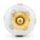 White Polka Dot Ceramic Knob 45