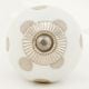 White Polka Dot Ceramic Knob 45