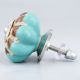 Sea Green And Brown Ceramic Cabinet Knobs