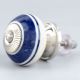 Navy Blue Striped Knob