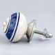Navy Blue Striped Knob
