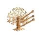 Brass Golden Decorative Tree Swivel Tri Arm Hook