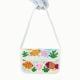 Handmade Beaded Shoulder Bag with Colorful Fish & Coral Reef Design