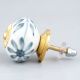Grey Floral Leaf Knob (1)