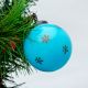 Vintage Turquoise Glass Hanging Ornament
