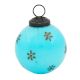 Vintage Turquoise Glass Hanging Ornament