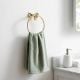 Elegant Brass Bathroom Hardware Set of 4 with Bow Design