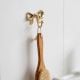Elegant Brass Bathroom Hardware Set of 4 with Bow Design