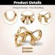 Brass Handmade Golden Bow design Wall Hook for Hanging Clothes