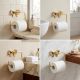 Elegant Brass Bow Toilet Paper Holder Wall Mounted Bathroom Accessory