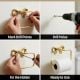 Elegant Brass Bow Toilet Paper Holder Wall Mounted Bathroom Accessory
