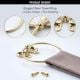 Premium Brass Bow Design Ring Hanger for Bathroom