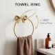 Premium Brass Bow Design Ring Hanger for Bathroom