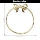 Premium Brass Bow Design Ring Hanger for Bathroom