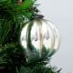 Silver Decorative Melon Shaped Christmas Ornament