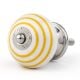8 Pieces Ceramic Multicolor Striped Kitchen Drawer Knobs