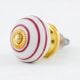 8 Pieces Ceramic Multicolor Striped Kitchen Drawer Knobs