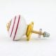 8 Pieces Ceramic Multicolor Striped Kitchen Drawer Knobs
