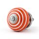 6 Pieces Ceramic Multicolor Striped Kitchen Cupboard Knobs