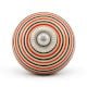 3 Pieces Ceramic Multicolor Striped Kitchen Cupboard Knobs