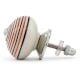 3 Pieces Ceramic Multicolor Striped Kitchen Cupboard Knobs