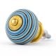 3 Pieces Ceramic Multicolor Striped Kitchen Cupboard Knobs