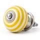 6 Pieces Multicolor Handmade Ceramic Striped Living Room Drawer Knobs