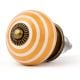 6 Pieces Multicolor Handmade Ceramic Striped Living Room Drawer Knobs