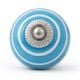 12 Pieces Colorful Striped Ceramic Kitchen Cabinet Knobs