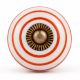 12 Pieces Handmade Striped Ceramic Kitchen Cabinet Knobs
