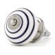 12 Pieces Handmade Striped Ceramic Kitchen Cabinet Knobs