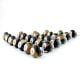 25 Pieces Handmade Brown and Black Ceramic Kitchen Cabinet Knobs