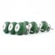 6 Pieces Green Handmade Ceramic Round Living Room Drawer Knobs