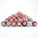 25 Pieces Red Ceramic Round Living Room Cupboard Knobs