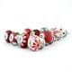10 Pieces Red Ceramic Round Living Room Cupboard Knobs