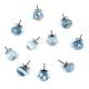 10 Pieces Grey Ceramic Round Kitchen Cupboard Knobs